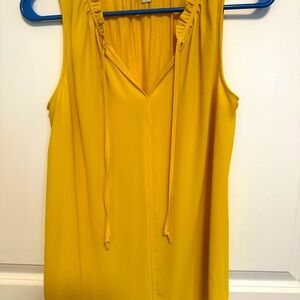 Loft mixed media sleeveless tank.